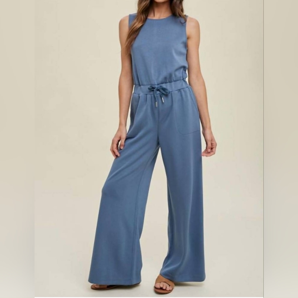Blue Sleeveless Jumpsuit (Wishlist)